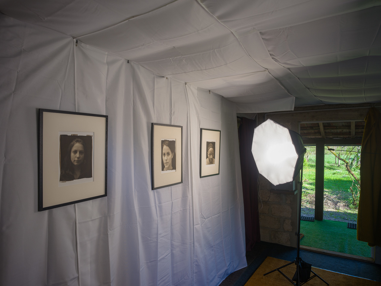 A glimpse of the studio’s gallery space