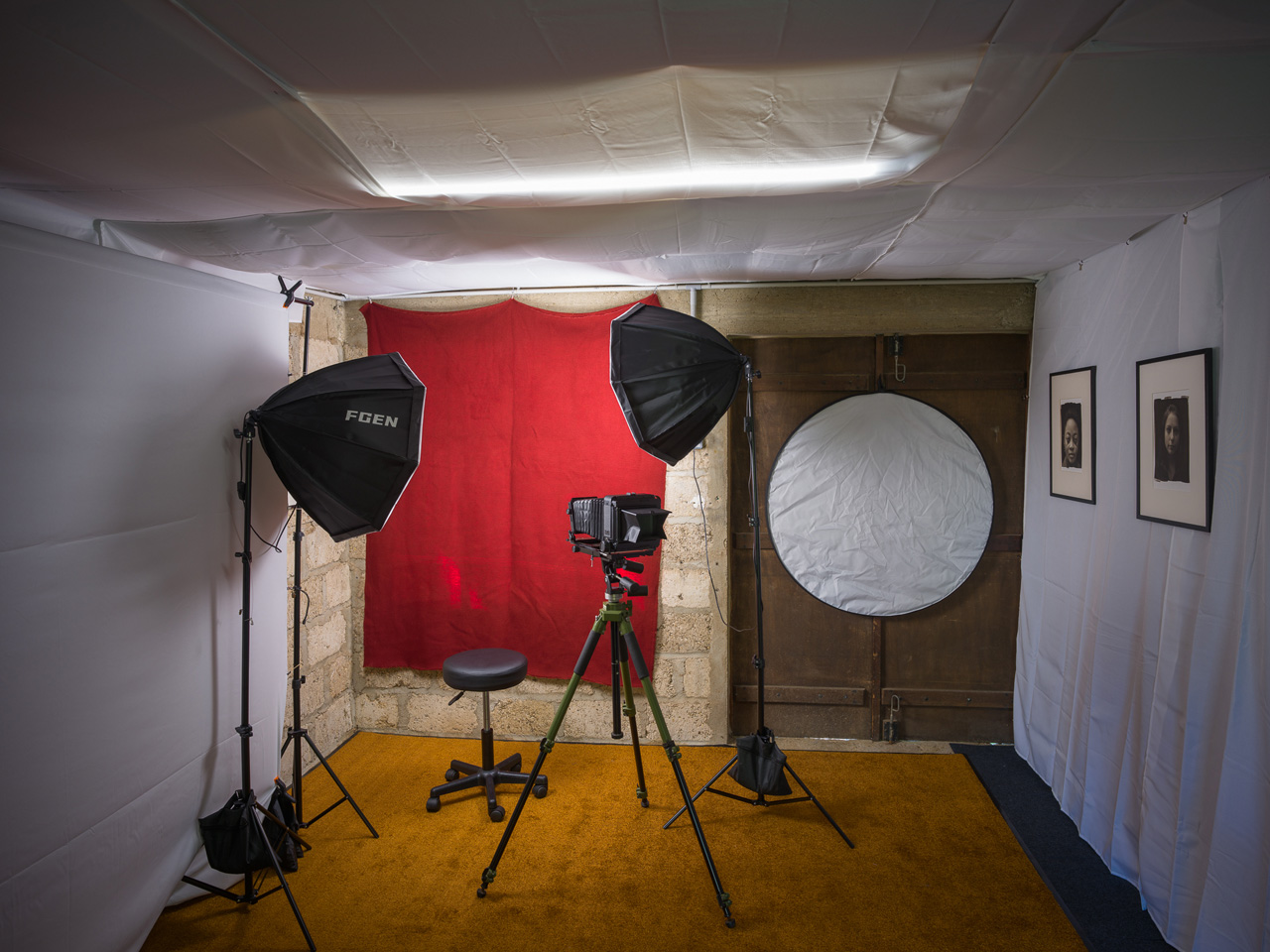 The studio set and ready to welcome you